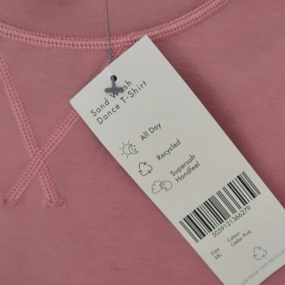 SWEATY BETTY Sand Wash Dance T-Shirt NWT sz 16 XXL - Picture 5 of 6